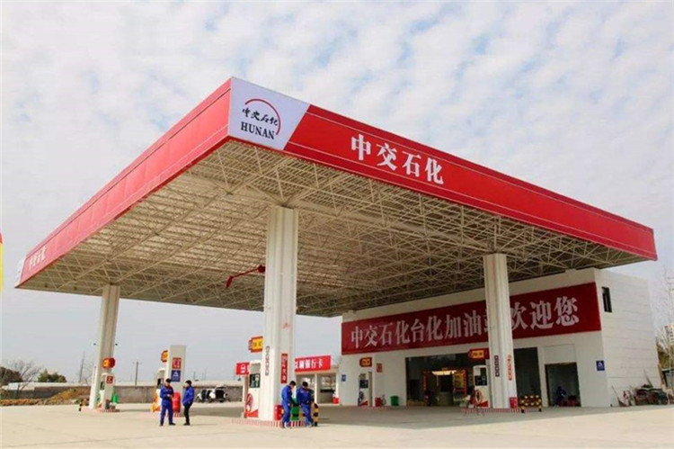 南京加油站钢结构网架案例6