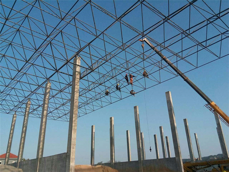 南京加气站钢结构网架案例10